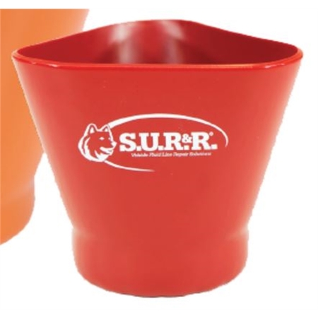 S.U.R. & R. AUTO PARTS Filter Removal Cups, FC25 Cup Only, Red (4? x 4? x 4?, 14 oz, 400 milliliters) FC25